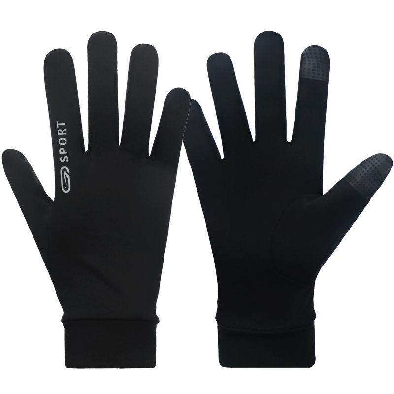 

Лыжные перчатки Внутренний слой Подкладка Дышащий Длинный рукав Защита от холода Сенсорный экран Зима На открытом воздухе Бег Велоспорт Эластичный Защита от ветра и холода Black thin gloves inner/touch screen M