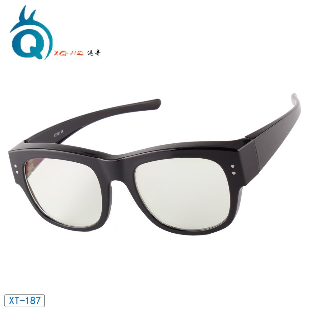 

Cross Border Fashion Anti Blue Light Glasses Large Frame Goggles Office Computers Mobile Phones Myopia Set Anti Blue Light Lens