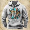 Felpe con cappuccio per uomo Y2k Golf Campeggio Casual cowboy Manica lunga Autunno Moda Felpe con cappuccio stampate in 3D Vacanza Largo Oversize