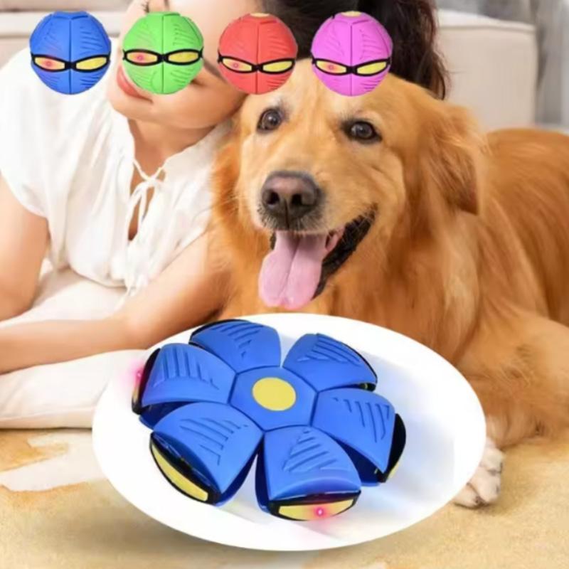 Outdoor Sports Toys Flying Saucer Ball Magic Deformation Foot Pressure Venting Ball Pet Flying Disc No Light Children's Gift