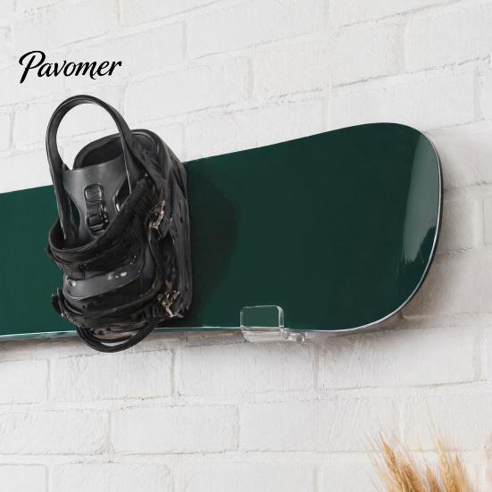 Platzsparendes Wandregal Acryl-Skateboardhalterung, Horizontale Snowboard-Displayhalterung, Transparenter Sportgeräte Robuster Longboard-Halter,