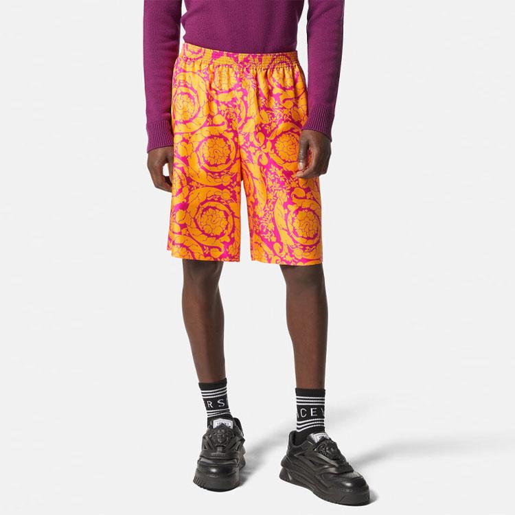 VERSACE Baroque Pattern Straight Leg Shorts 1002476-1A04991-5R310