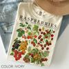 Raspberries Botanical Shirt Comfort Colors, Vintage Raspberry Shirt, Berry Fruit Aesthetic Tee, Cottagecore Garden Shirt, Fruit Lover Gift