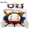 Baseballová sada povlečení Baseballová pálka Povlečení pro děti Dospívající 3D Baseballové sporty Dvojlůžko Queen King Size Polyesterový povlak na přikrývku