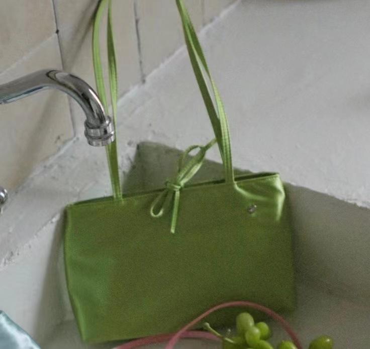 Ballet French Simple Retro Velvet Satin Handheld Small Square Bag Shoulder Underarm Bag