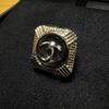 Used Excellent Condition Pin Badge Brooch Coco Mark D21A CHANEL