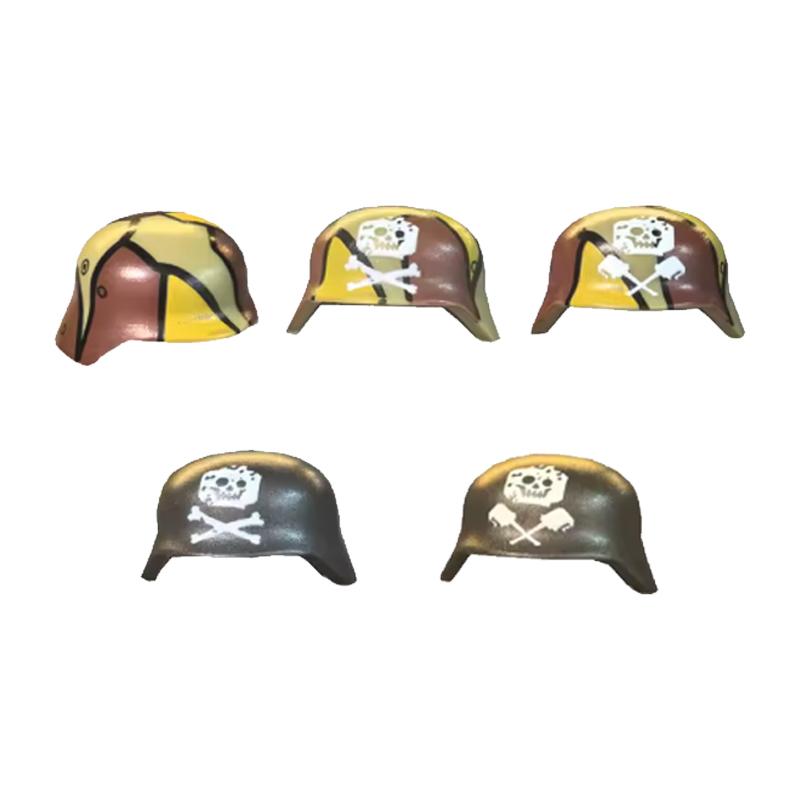MOC Building Blocks Characters Soldier Accessories Military Camouflage Helmets Gas Masks Flamethrowers Brick Toy Gifts R067 DIY