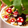 50Pcs Mini Resin Mushroom  for Micro Landscape Fairy Garden Terrarium DIY Craft Decoration