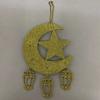 Wooden Ramadan Kareem Eid Mubarak Hanging Pendant LED Lights Moon Stars Lanterns Bedroom Decorative Lights Wall Hanging Lights