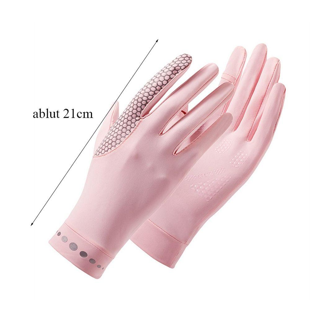 Thin Sunscreen Gloves Elastic Cycling Driving Gloves Fashion Sun Protection Gloves  Running Sports