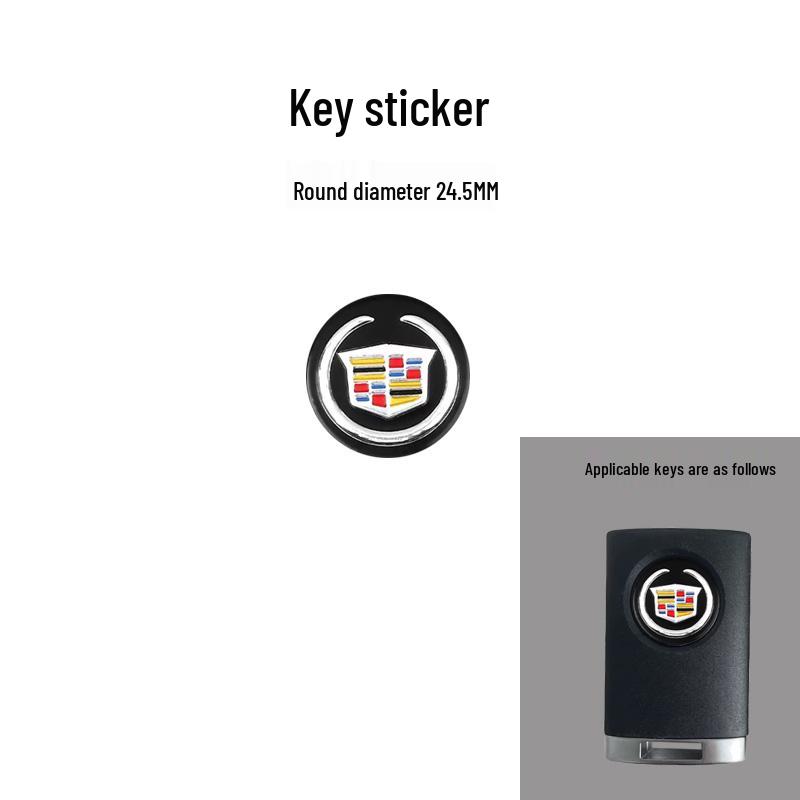 Cadillac Remote Key Stickers: Compatible with CT6, XTS, XT6, ATSL, XT4, SRX, XT5