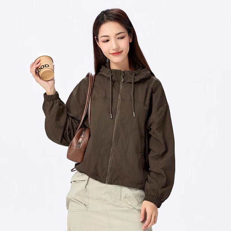 Luomeng Unisex Hooded Windproof Water-Repellent Windbreaker