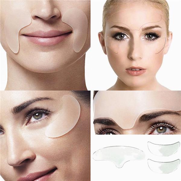 5PC Anti Wrinkle Eye Face Pad Reusable Face Lifting Silicone Overnight