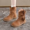 Women's Retro Short Boots, 2025 Autumn New Style Vacation Western Boots, British Style Casual Short Boots
