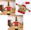 Christmas Knit Sweaters Wine Bottle Decor For Festive Dinner Table Setting