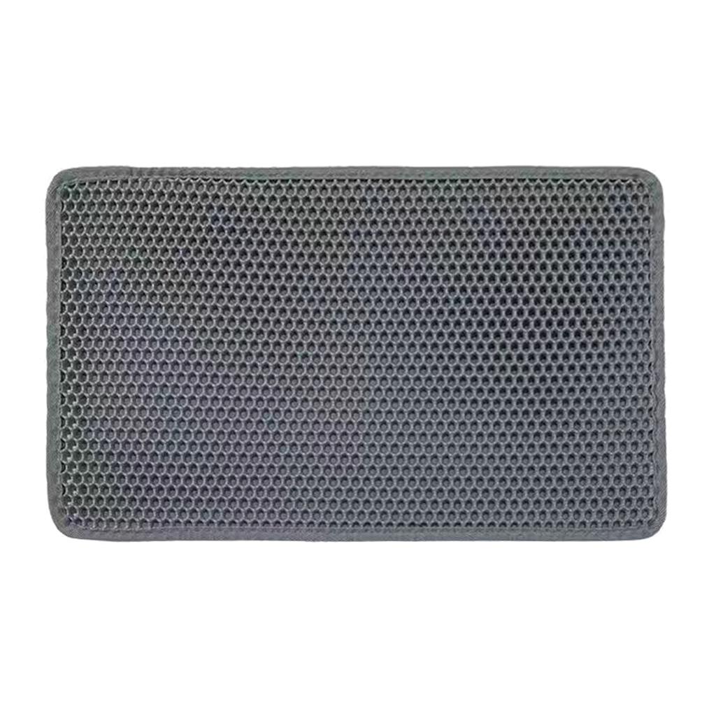 Cats Litter Mat Litter Trapping Honeycomb Double-Layer Design Waterproof Material Litter Sifting Scatter Control