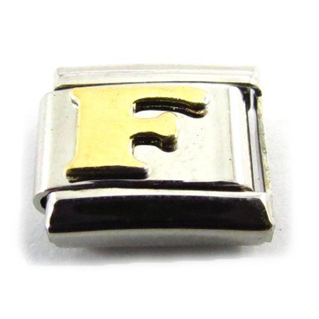 Les Trésors De Lily [C6020] - Maille 'Lettre F' Doré