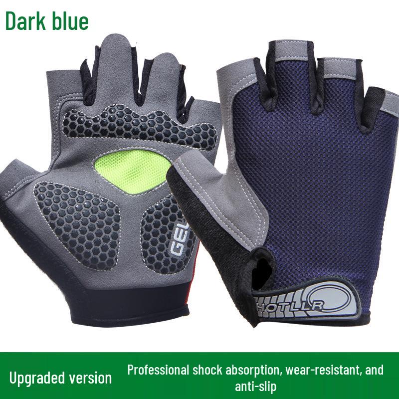 Guanti Unisex Mezza Dita per Fitness e Ciclismo - Antiscivolo, Ammortizzanti, Traspiranti, per Sport all'Aperto