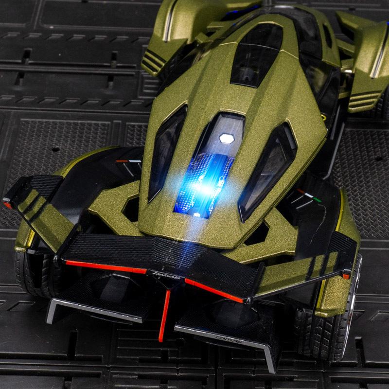 Jiaye VB24205 Lambo V12 Alloy Racing Car Model with Sound & Light Features - Toy Car for Kids and Collectors.