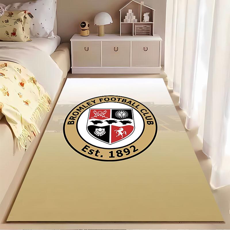 Bromley Football Club Logo Carpet suitable as a non-slip mat for the living room or bedroom sofa