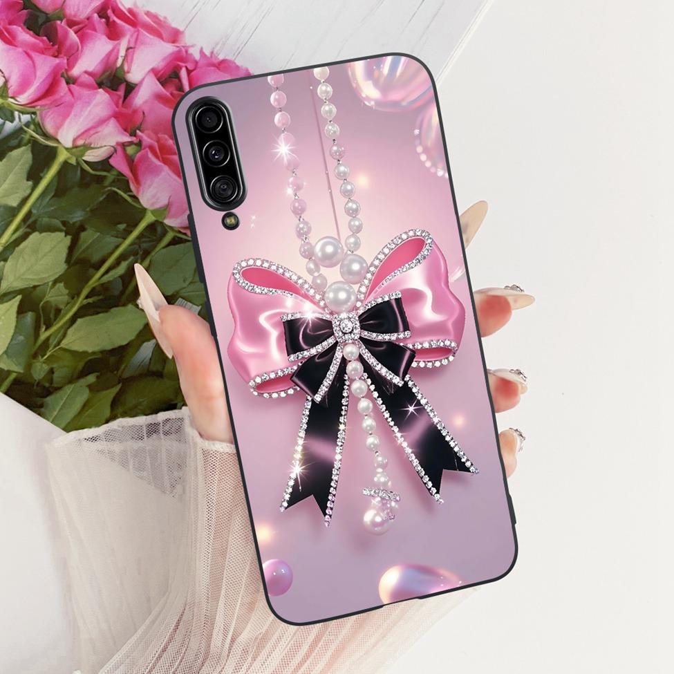 Pour Samsung Galaxy A90 5G Coque Silicone Mignon Mode Fleurs Peinte Drôle Coquille Pour Samsung A90 5G SM-A908B SM-A908N SM-A9080
