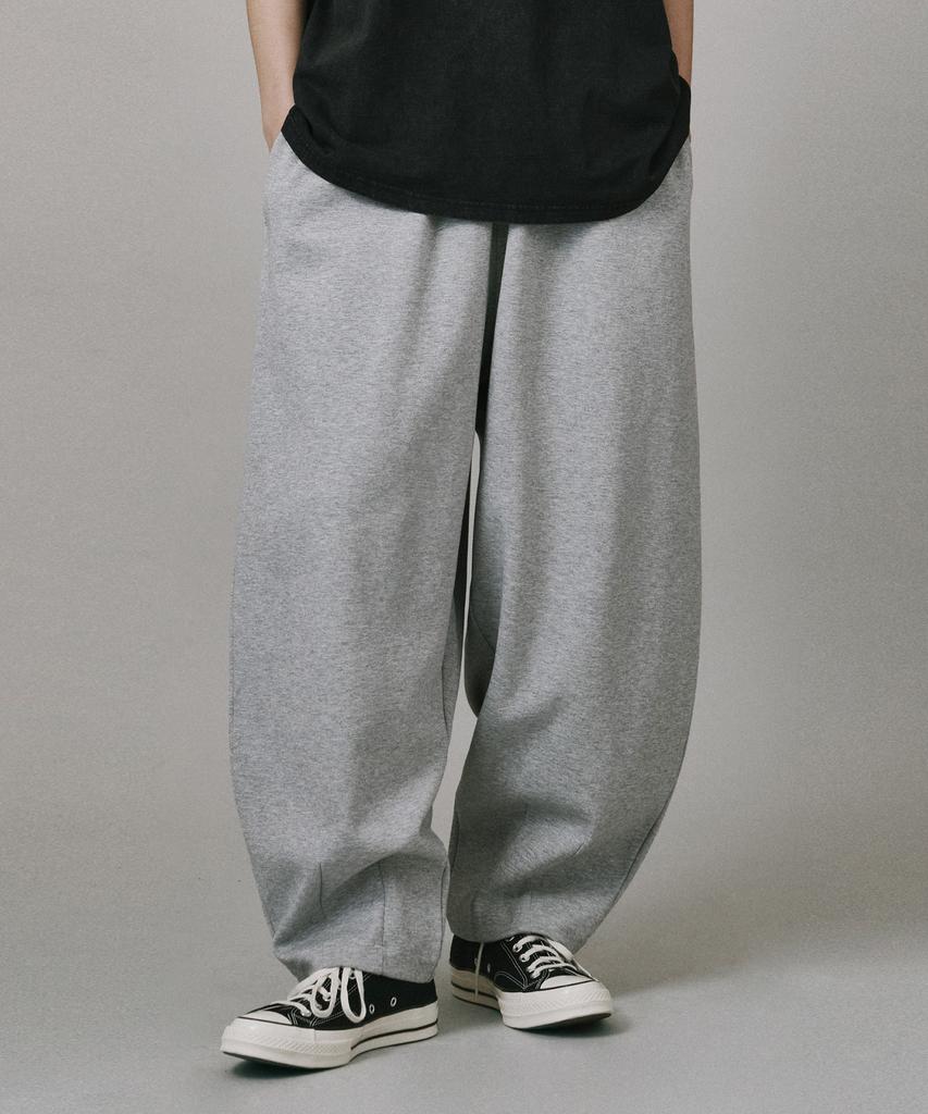 Beodeonteu Double Jersey Balloon Fit Sweatpants [Grey]