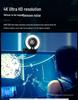 4K HD Webcam with Built-in Microphone and Fill Light for Streaming and Video Calls