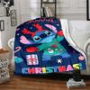 Merry Christmas Stitch Blanket Soft Throw Blanket For Home Bedroom Bed Sofa Travel Office Solid Christmas Blanket