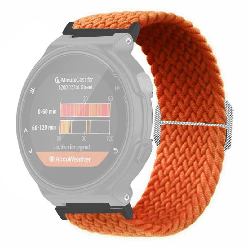 For Garmin Forerunner 220/230/235/735XT/620/630 Watch Strap Stretchy Braided Nylon Band
