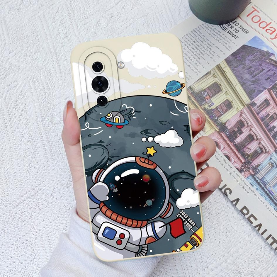 For Huawei Nova 8 8i 6 7 9 10 11 Pro P30 P40 Lite 4G 5G Case Cute Astronaut Liquid Soft Silicone Shockproof Cover Camera Protection For Huawei Bumper