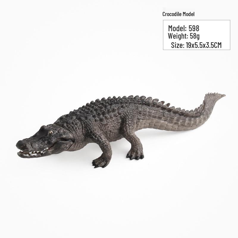 PVC Crocodile Model Toy - Wild Animal Ornament Collection, Shantou