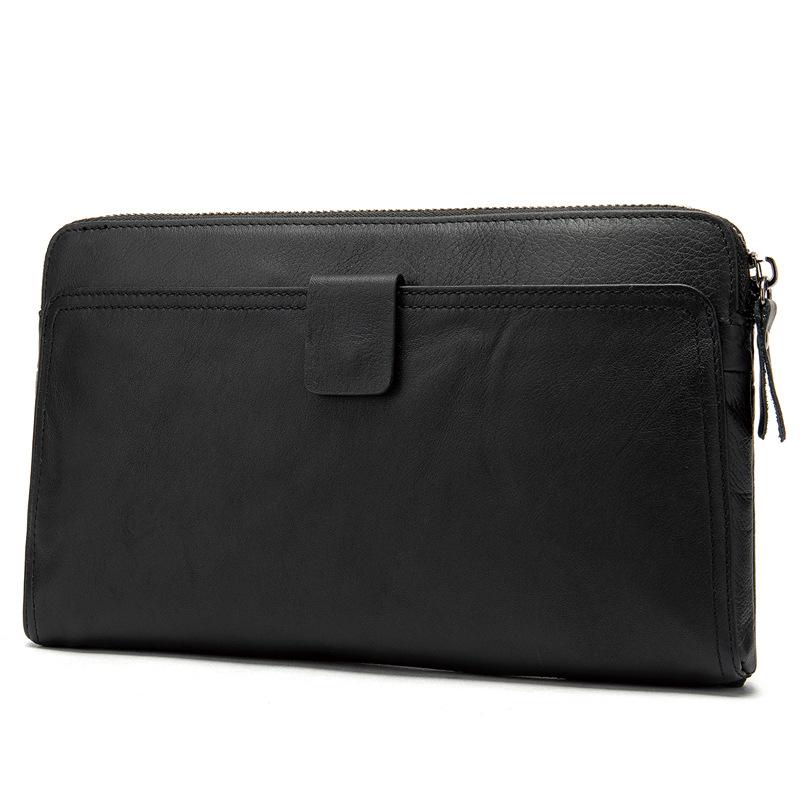 

Large capacity cowhide mobile phone bag genuine leather clutch wallet purse bag men women clutches men wallets hand bag long чорний