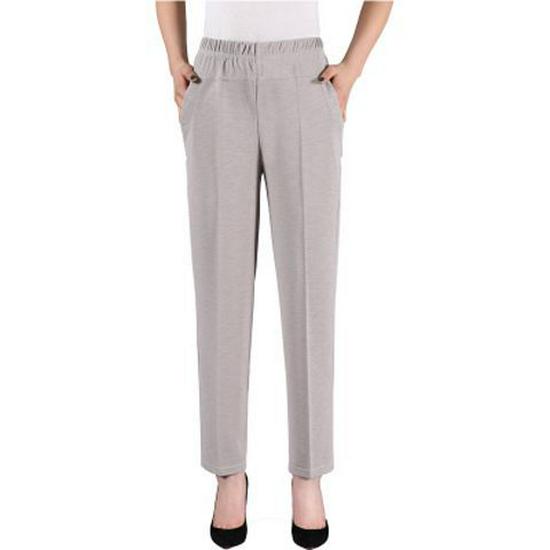 

Summer Stretch High-Waist Loose Pants for Women XL for 80-105 jin серый