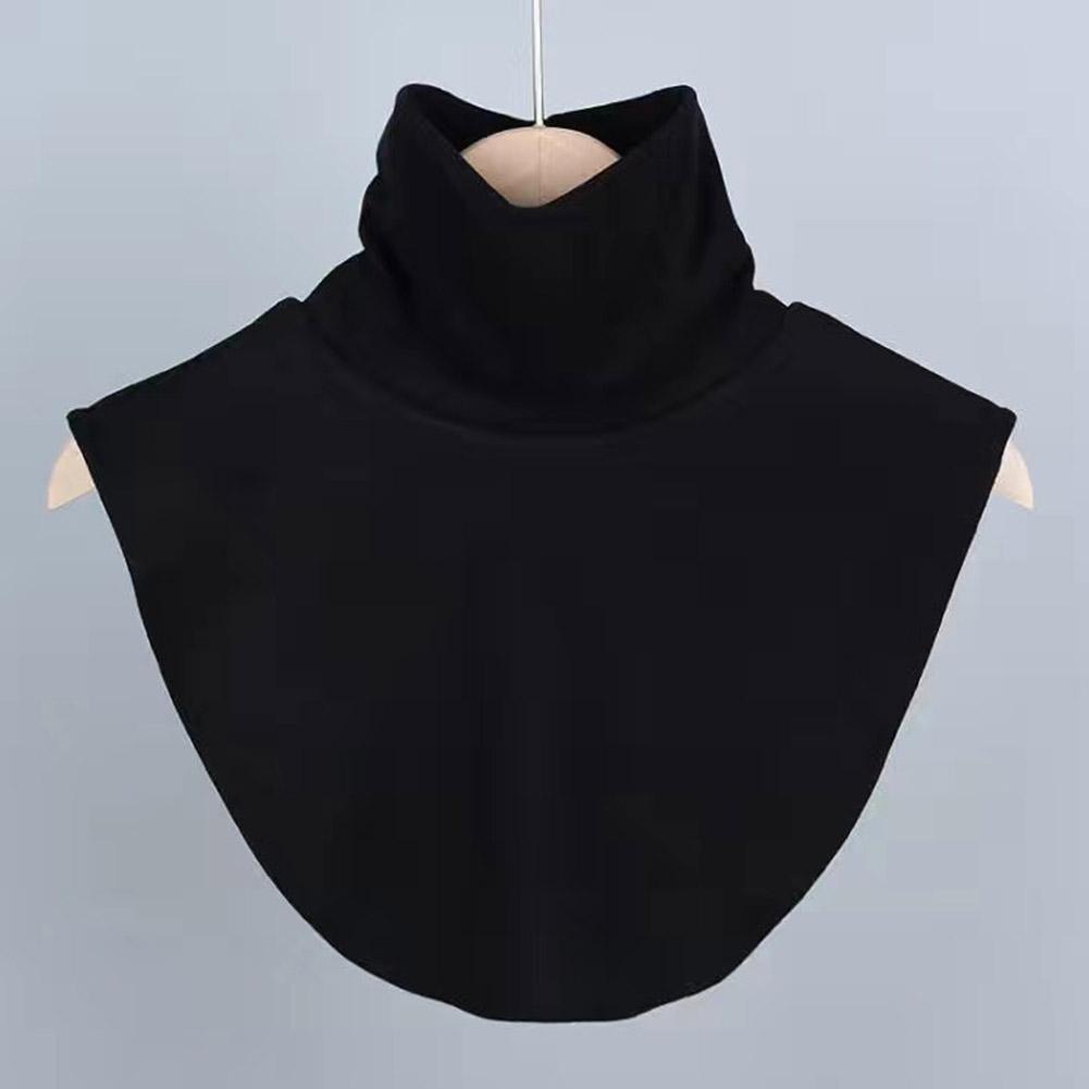Women Simple Solid Color False Fake Collar Turtleneck Fake Autumn Apparel False Accessories Col P9V5