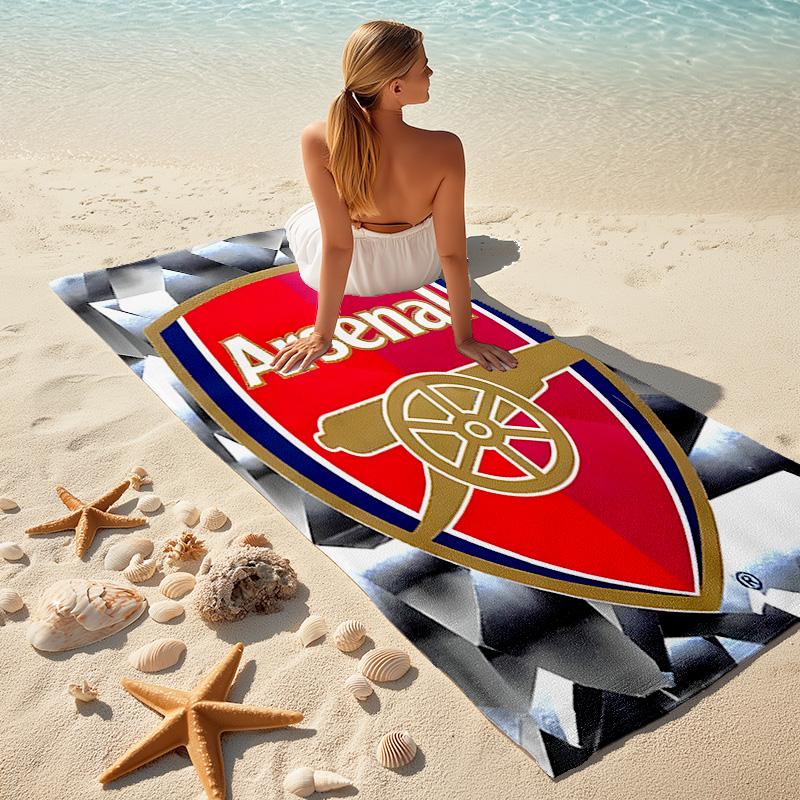 1pc A-Arsenal Beach Towel, Comfortable and Thick, and Swimming/Bath/Picnic/Camping Towel, Suitable for Seaside Beaches