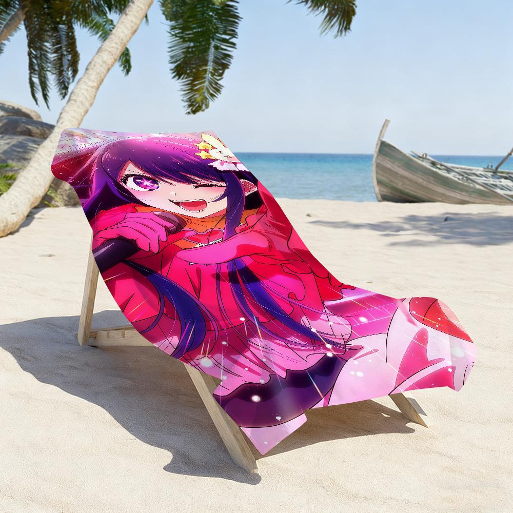 Popular Anime O-Oshi N-No K-KoS Towel Sports Quick Dry Travel Camping Gear Sandproof Soft Light Large Beach Towel