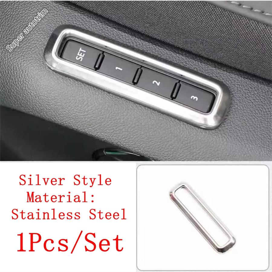 Car Seat Adjust Memory Button Switch Frame Cover Trim Accessories For Volkswagen Arteon 2018 - 2024 / Skoda Kodiaq 2017 -