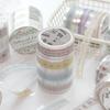 Twilight Dream Series PET Fabric Adhesive Tape - Fresh Ins Style, 6 Patterns for Journaling and Decoration