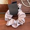 Korean Style Satin Large Intestine Ribbon Hairband Gentle Temperament Black Mourning Hair Accessories