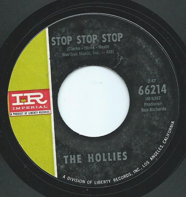 

7inch Record HOLLIES - Stop Stop Stop 66214 Imperial 1966 US Rock Used