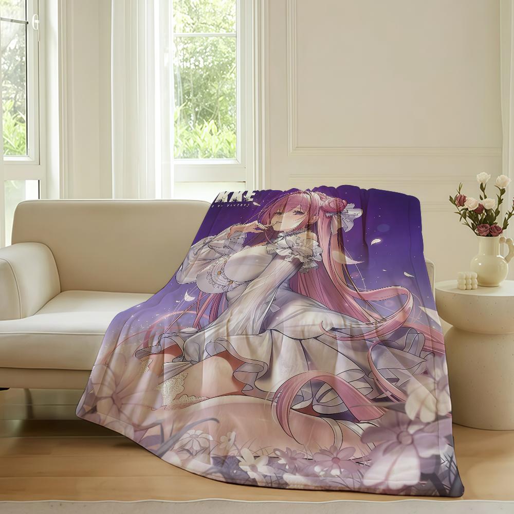 Cartoon cute N Nikke D DOROS Blanket For Sofa Office Bed Plane Travel Sleep Read Relax Camping Soft And Warm
