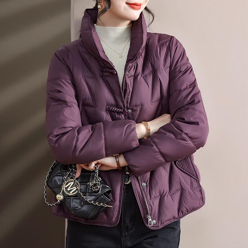 

Xuexi Женская осенняя куртка 2025 года, легкая стеганая 4XL