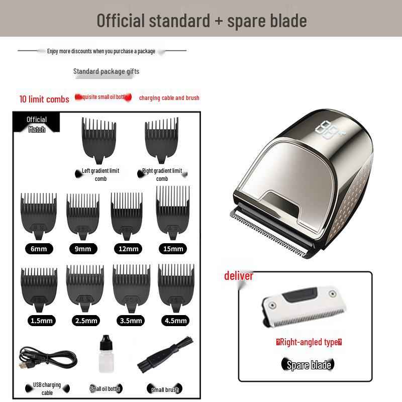 Men's Electric Haircutting & Thinning Clipper for Easy Self-Cuts At Home