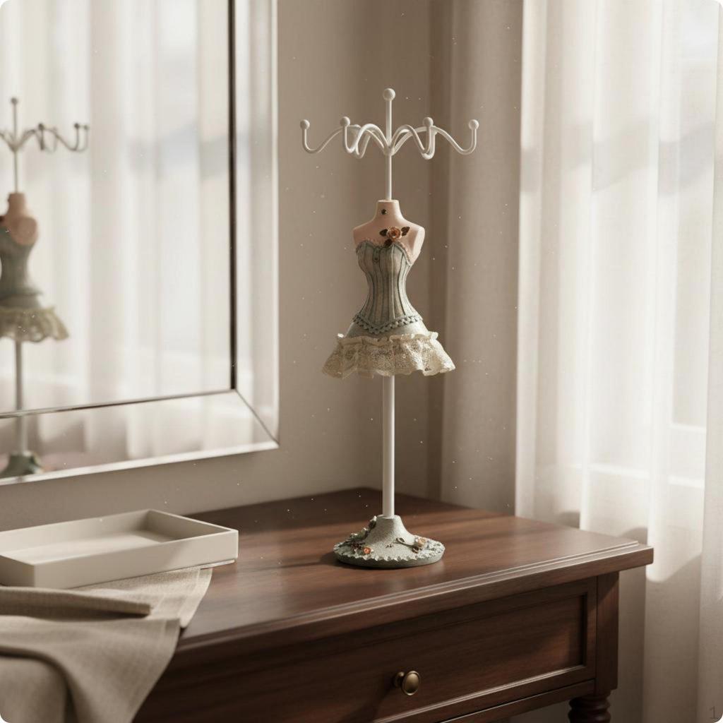 Mannequin Jewelry Stand Decorative Earring Necklace Holder Sophisticated Tree Display for