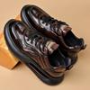Men's Shoes Spring and Autumn Business Board Shoes Men's Top Layer Cowhide Fashion Korean Casual Leather Shoes