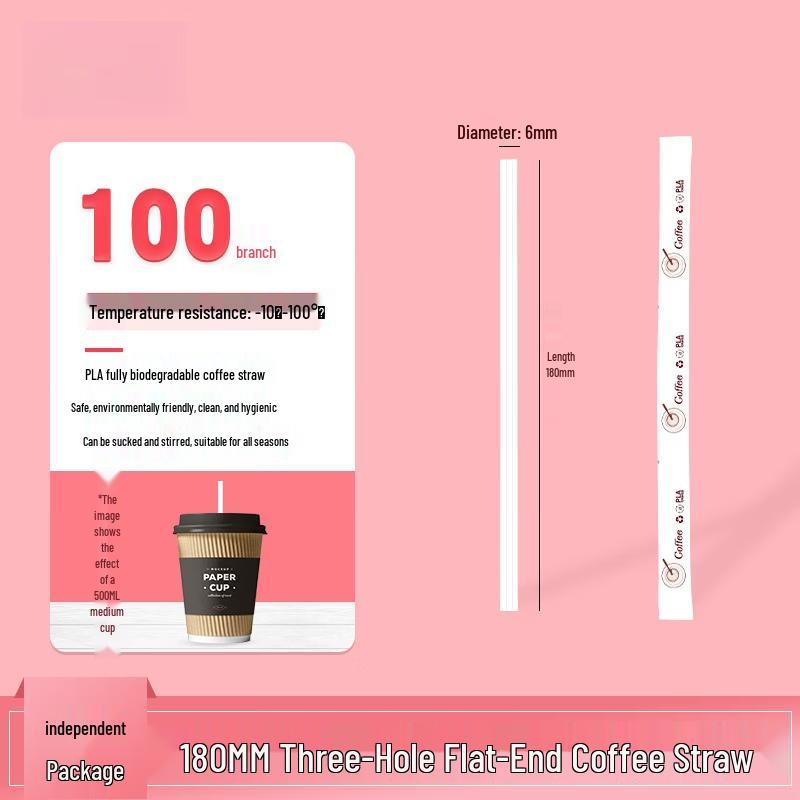 Compostable Individually Wrapped Bagasse Coffee Stirring Straws