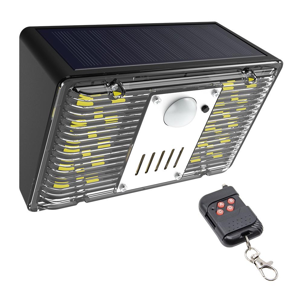 Solar Alarm Wall Light with Sound, Infrared Motion Sensor for RV, Camping, Courtyard, or Front Door Lighting