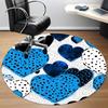 1pc Heart Print Chair Carpet for Office, Non slip, Soft and Durable Office Rug for Interior Decoration
