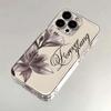 Vintage Lily Floral Phone Case For iPhone 17 16 15 14 13 12 11 Pro Max Mini XR XS SE 7 8 Plus 17E Transparent Cover