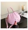 Fashion texture niche design shoulder messenger bag pleated portable small bag women's 2025 new drawstring bucket bag